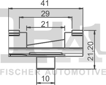 FA1 55-40023.25 - Зажим, молдинг / захисна накладка autocars.com.ua