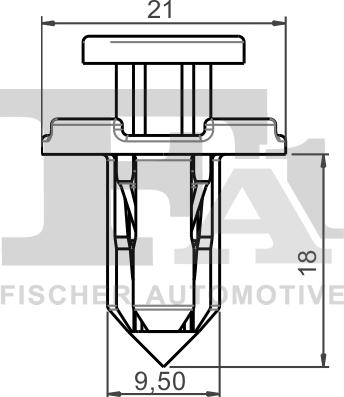 FA1 72-20002.5 - Зажим, молдинг / защитная накладка avtokuzovplus.com.ua