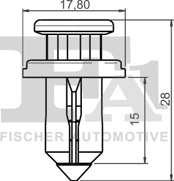 FA1 72-30003.5 - Зажим, молдинг / защитная накладка avtokuzovplus.com.ua