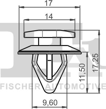 FA1 72-40005.25 - Зажим, молдинг / защитная накладка avtokuzovplus.com.ua