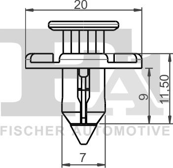 FA1 72-40007.10 - Розпірна заклепка autocars.com.ua