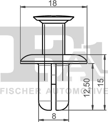 FA1 73-30003.25 - Зажим, молдинг / защитная накладка autodnr.net