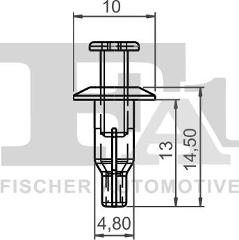 FA1 73-30009.5 - Зажим, молдинг / защитная накладка avtokuzovplus.com.ua