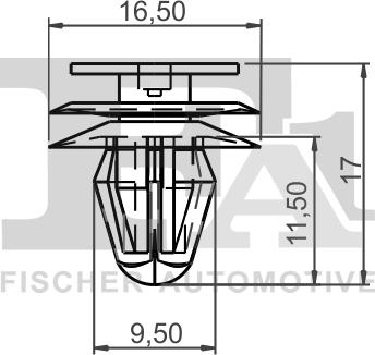 FA1 73-40003.10 - Зажим, молдинг / захисна накладка autocars.com.ua