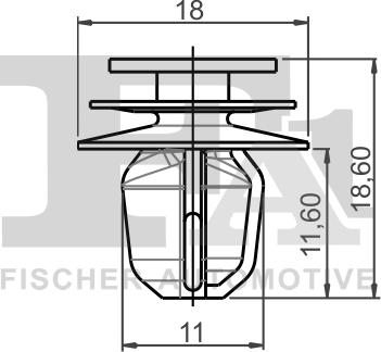 FA1 73-40004.10 - Зажим, молдинг / захисна накладка autocars.com.ua