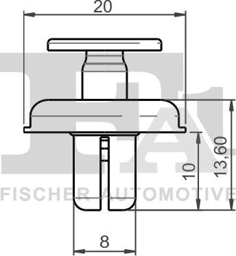 FA1 74-20002.25 - Зажим, молдинг / захисна накладка autocars.com.ua