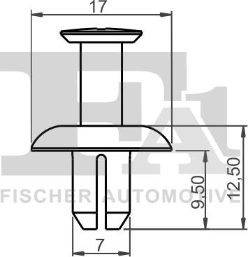 FA1 74-30001.5 - Зажим, молдинг / захисна накладка autocars.com.ua