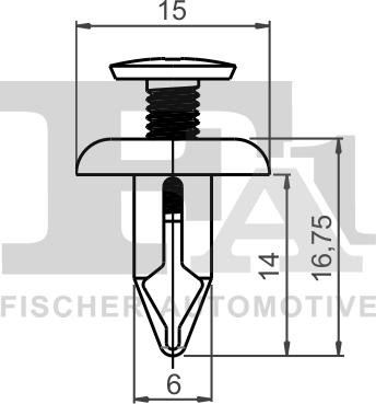 FA1 74-30005.10 - Зажим, молдинг / захисна накладка autocars.com.ua