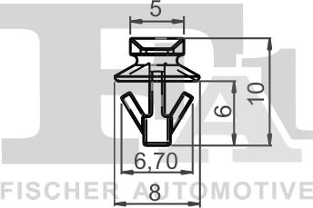 FA1 74-40002.10 - Зажим, молдинг / захисна накладка autocars.com.ua