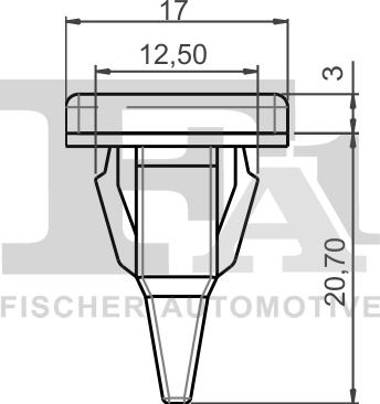 FA1 74-40029.10 - Зажим, молдинг / захисна накладка autocars.com.ua