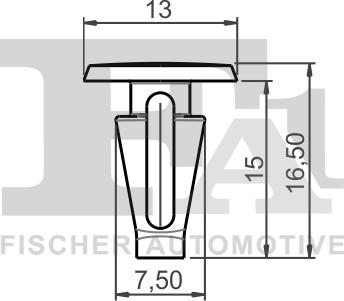 FA1 75-10006.10 - Зажим, молдинг / захисна накладка autocars.com.ua