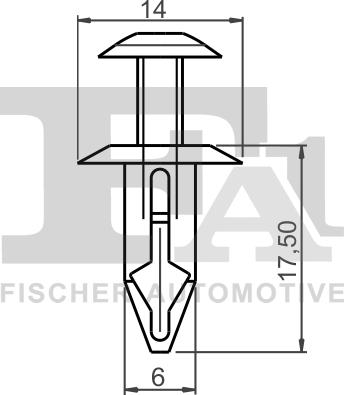 FA1 75-30002.5 - Зажим, молдинг / захисна накладка autocars.com.ua