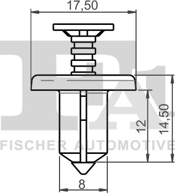 FA1 75-30004.10 - Зажим, молдинг / захисна накладка autocars.com.ua