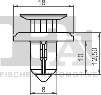 FA1 75-30006.5 - Зажим, молдинг / захисна накладка autocars.com.ua