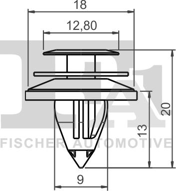 FA1 75-40005.10 - Зажим, молдинг / захисна накладка autocars.com.ua