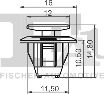 FA1 75-40008.5 - Зажим, молдинг / защитная накладка avtokuzovplus.com.ua