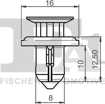 FA1 76-30003.10 - Зажим, молдинг / защитная накладка avtokuzovplus.com.ua