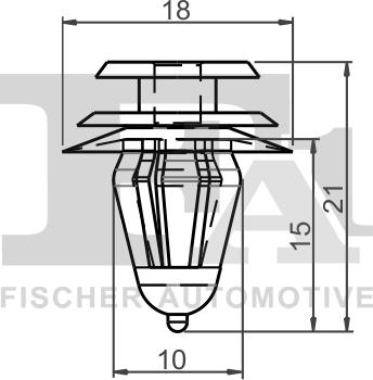 FA1 77-40014.25 - Зажим, молдинг / захисна накладка autocars.com.ua