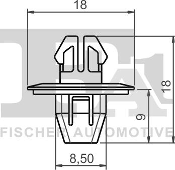 FA1 77-40048.5 - Зажим, молдинг / защитная накладка avtokuzovplus.com.ua