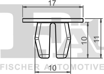 FA1 77-60002.25 - Зажим, молдинг / захисна накладка autocars.com.ua