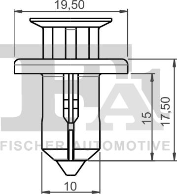 FA1 78-20001.25 - Зажим, молдинг / захисна накладка autocars.com.ua