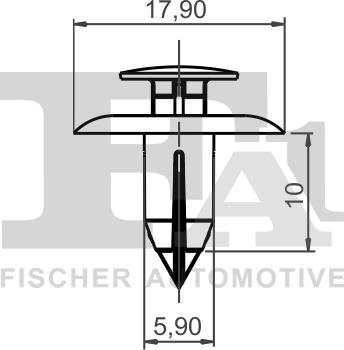 FA1 78-20003.10 - Зажим, молдинг / захисна накладка autocars.com.ua