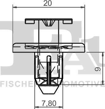 FA1 78-30006.25 - Зажим, молдинг / захисна накладка autocars.com.ua