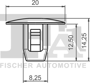 FA1 79-10006.10 - Зажим, молдинг / захисна накладка autocars.com.ua