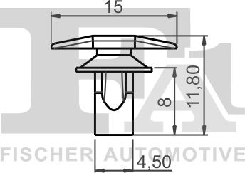 FA1 79-40002.25 - Зажим, молдинг / захисна накладка autocars.com.ua