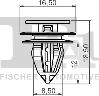 FA1 79-40033.5 - Зажим, молдинг / захисна накладка autocars.com.ua