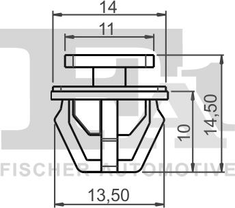 FA1 89-40005.10 - Зажим, молдинг / захисна накладка autocars.com.ua