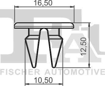 FA1 89-60001.10 - Зажим, молдинг / захисна накладка autocars.com.ua