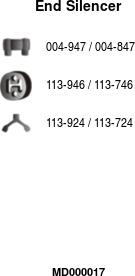 FA1 MD000017 - Глушитель выхлопных газов, конечный avtokuzovplus.com.ua