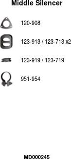 FA1 MD000245 - Средний глушитель выхлопных газов avtokuzovplus.com.ua