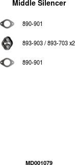 FA1 MD001079 - Средний глушитель выхлопных газов autodnr.net