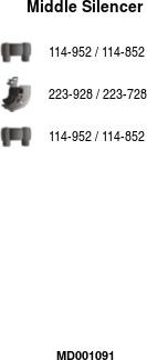 FA1 MD001091 - Середній глушник вихлопних газів autocars.com.ua