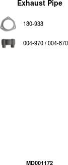 FA1 MD001172 - Труба вихлопного газу autocars.com.ua