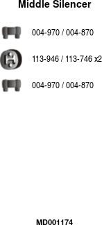 FA1 MD001174 - Середній глушник вихлопних газів autocars.com.ua