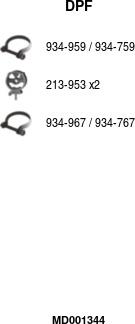 FA1 MD001344 - сажі / частковий фільтр, система вихлопу ОГ autocars.com.ua