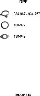 FA1 MD001415 - сажі / частковий фільтр, система вихлопу ОГ autocars.com.ua