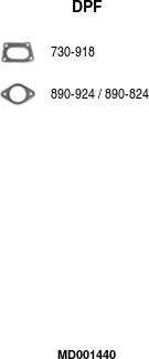 FA1 MD001440 - сажі / частковий фільтр, система вихлопу ОГ autocars.com.ua