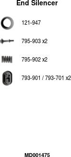 FA1 MD001475 - Глушитель выхлопных газов, конечный autodnr.net