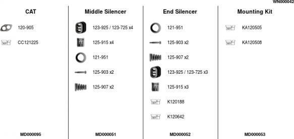 FA1 WN000042 - Система випуску ОГ autocars.com.ua