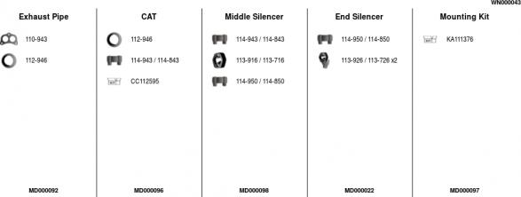 FA1 WN000043 - Система випуску ОГ autocars.com.ua