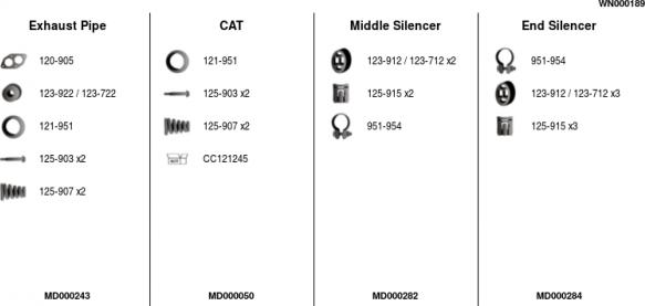 FA1 WN000189 - Система випуску ОГ autocars.com.ua