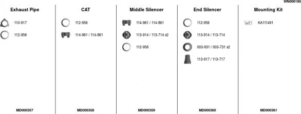FA1 WN000195 - Система випуску ОГ autocars.com.ua