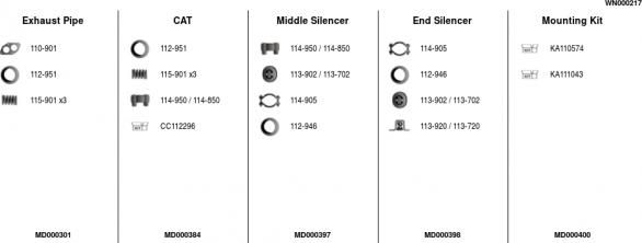 FA1 WN000217 - Система випуску ОГ autocars.com.ua