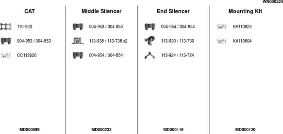 FA1 WN000224 - Система випуску ОГ autocars.com.ua