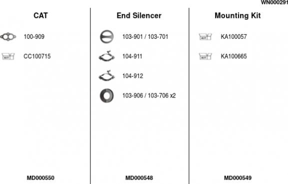 FA1 WN000291 - Система випуску ОГ autocars.com.ua