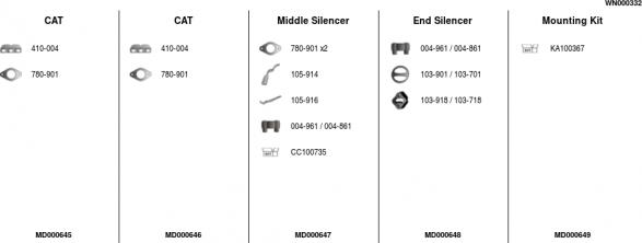 FA1 WN000332 - Система випуску ОГ autocars.com.ua